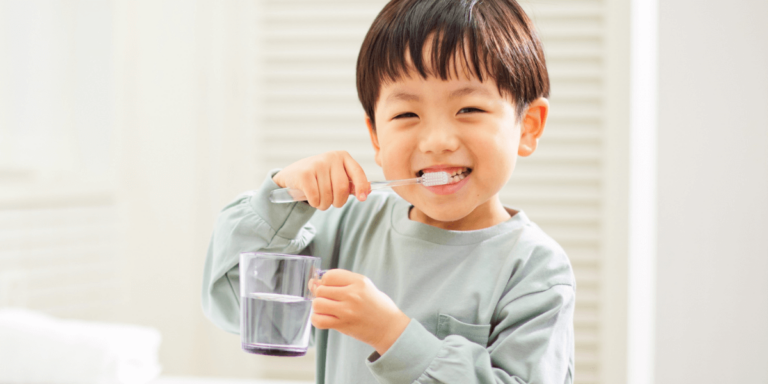 child brushing tips